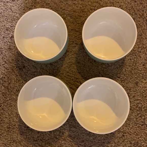CB2 Small Mint Green Dessert Bowls - Picture 2 of 4